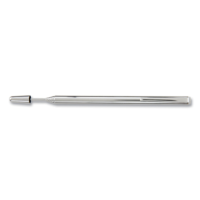 Slimline Pen-Size Pocket Pointer With Clip, Extends To 24.5", Silver - APO18001