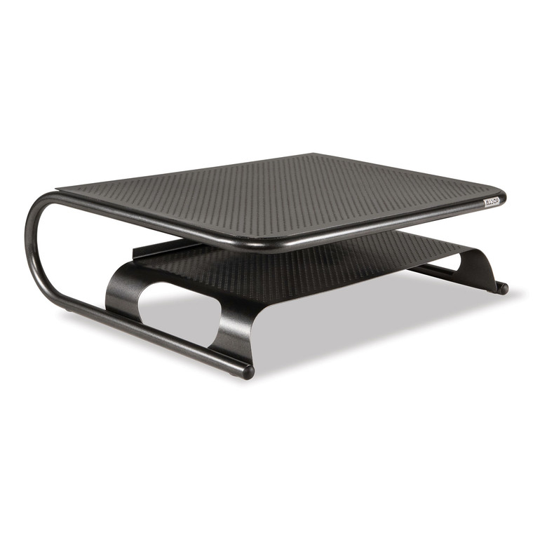 Metal Art Printer And Monitor Stand Plus, 18" X 13.5" X 6", Black, Supports 50 Lbs - ASP31863