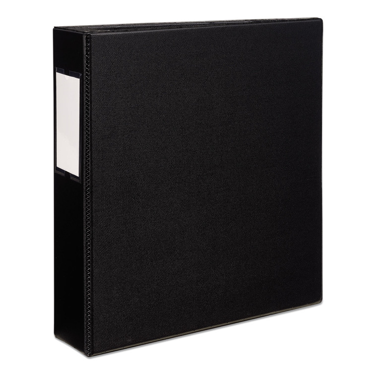 Durable Non-View Binder With Durahinge And Ezd Rings, 3 Rings, 2" Capacity, 11 X 8.5, Black, (8502) - AVE08502