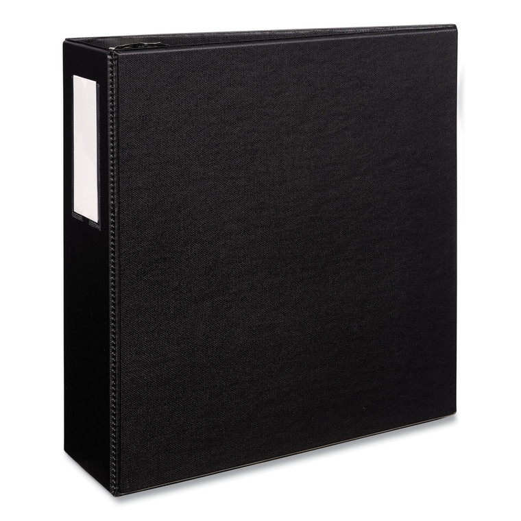 Durable Non-View Binder With Durahinge And Ezd Rings, 3 Rings, 4" Capacity, 11 X 8.5, Black, (8802) - AVE08802