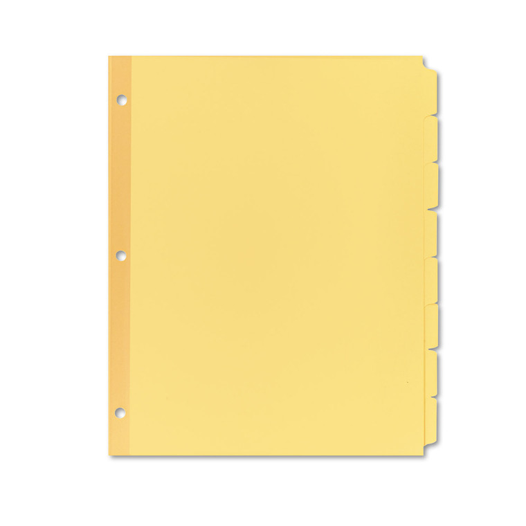 Write And Erase Plain-Tab Paper Dividers, 8-Tab, Letter, Buff, 24 Sets - AVE11505