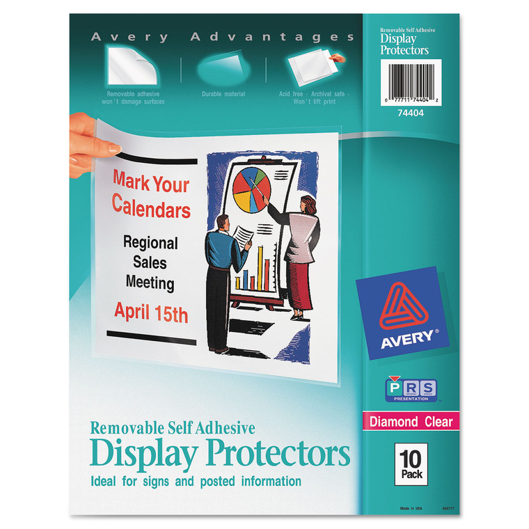 Top-Load Display Sheet Protectors, Letter, 10/pack - AVE74404