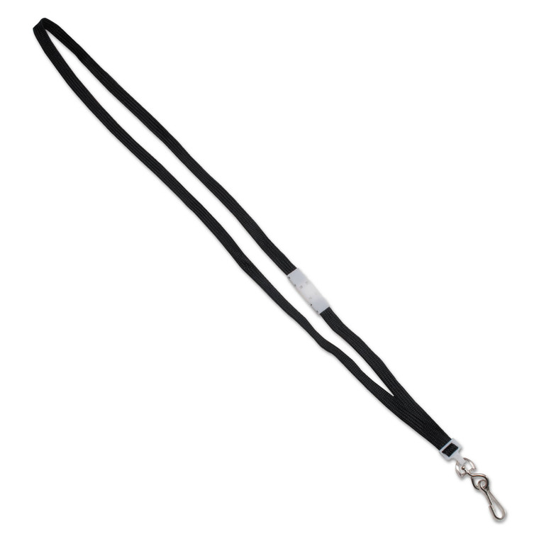 Deluxe Safety Lanyards, J-Hook Style, 36" Long, Black, 24/box - AVT75404