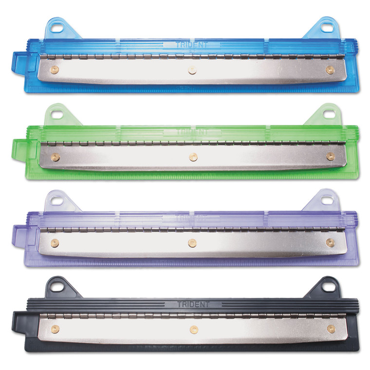 6-Sheet Trident Binder Punch, Three-Hole, 1/4" Holes, Assorted Colors - AVTMCG600AS