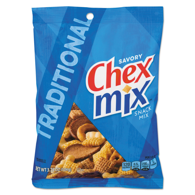 Chex Mix, Traditional Flavor Trail Mix, 3.75 Oz Bag, 8/box - AVTSN14858