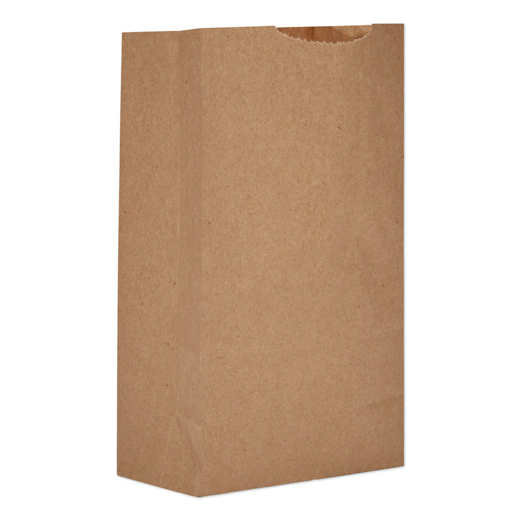 Grocery Paper Bags, 30 Lbs Capacity, #3, 4.75"w X 2.94"d X 8.56"h, Kraft, 500 Bags - BAGGK3500