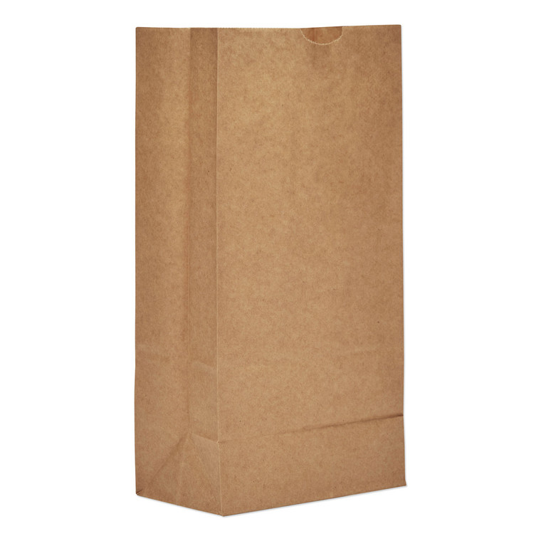 Grocery Paper Bags, 35 Lbs Capacity, #8, 6.13"w X 4.17"d X 12.44"h, Kraft, 500 Bags - BAGGK8500