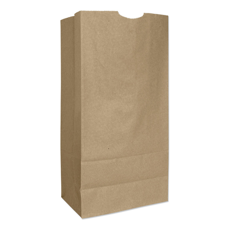 Grocery Paper Bags, 57 Lbs Capacity, #16, 7.75"w X 4.81"d X 16"h, Kraft, 500 Bags - BAGGX16