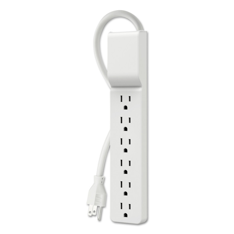 Home/office Surge Protector, 6 Outlets, 10 Ft Cord, 720 Joules, White - BLKBE10600010