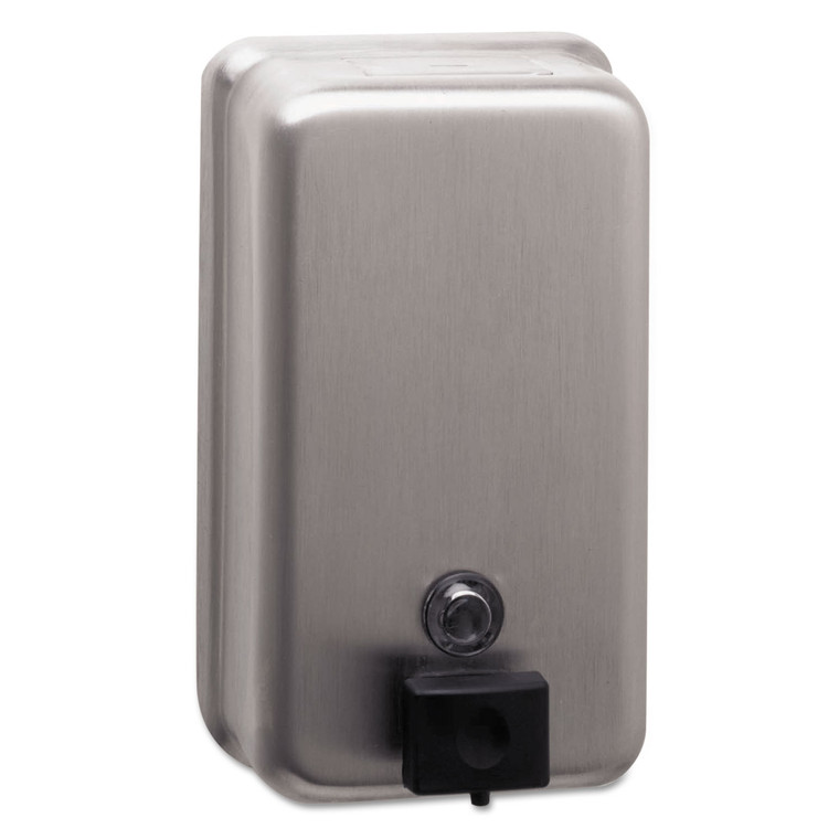 Classicseries Surface-Mounted Soap Dispenser, 40 Oz, 4.75 X 3.5 X 8.13, Stainless Steel - BOB2111