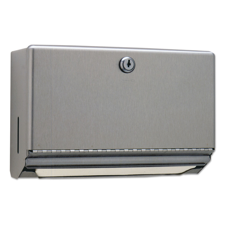 Surface-Mounted Paper Towel Dispenser, 10.75 X 4 X 7.06, Stainless Steel - BOB26212