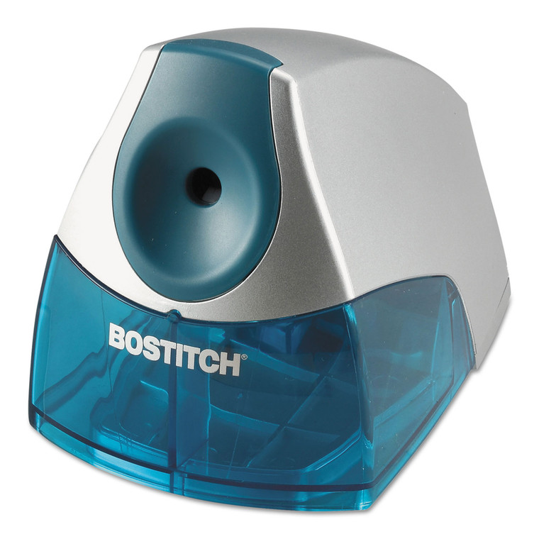 Personal Electric Pencil Sharpener, Ac-Powered, 4.25 X 8.4 X 4, Blue - BOSEPS4BLUE