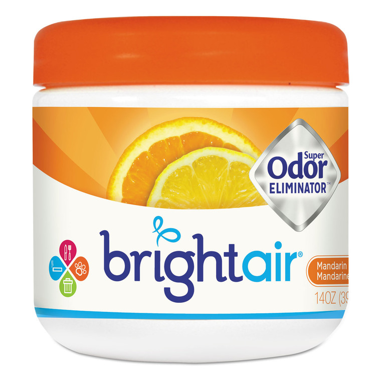 Super Odor Eliminator, Mandarin Orange And Fresh Lemon, 14 Oz Jar - BRI900013EA
