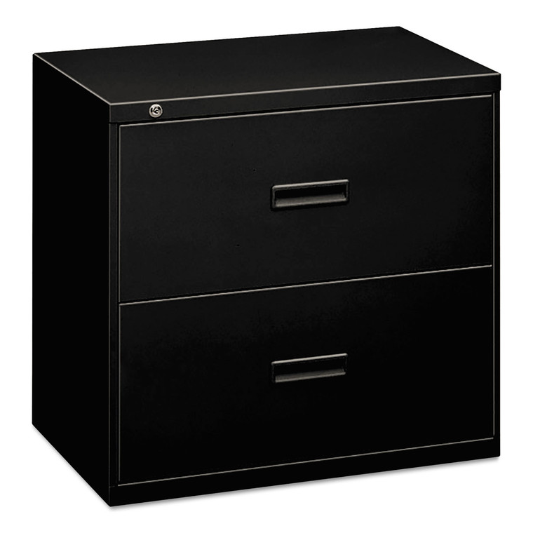 400 Series Lateral File, 2 Legal/letter-Size File Drawers, Black, 36" X 18" X 28" - BSX482LP