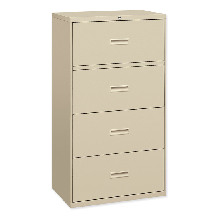 400 Series Lateral File, 4 Legal/letter-Size File Drawers, Putty, 36" X 18" X 52.5" - BSX484LL