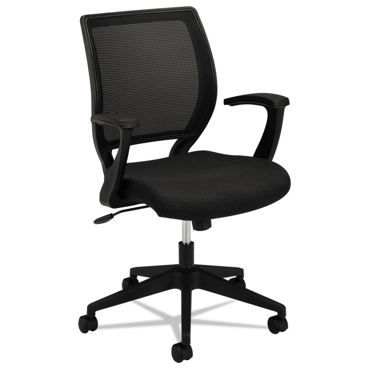 Hvl521 Mesh Mid-Back Task Chair, Supports Up To 250 Lb, 17.5" To 22" Seat Height, Black - BSXVL521VA10