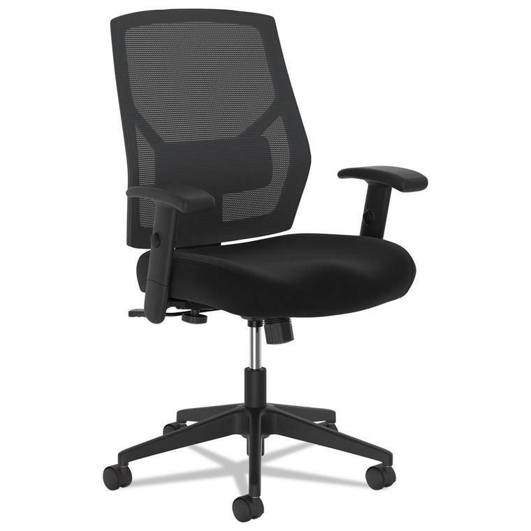 Vl581 High-Back Task Chair, Supports Up To 250 Lb, 18" To 22" Seat Height, Black - BSXVL581ES10T