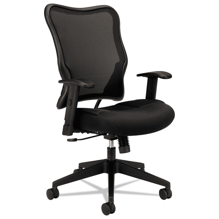 Vl702 Mesh High-Back Task Chair, Supports Up To 250 Lb, 18.5" To 23.5" Seat Height, Black - BSXVL702MM10