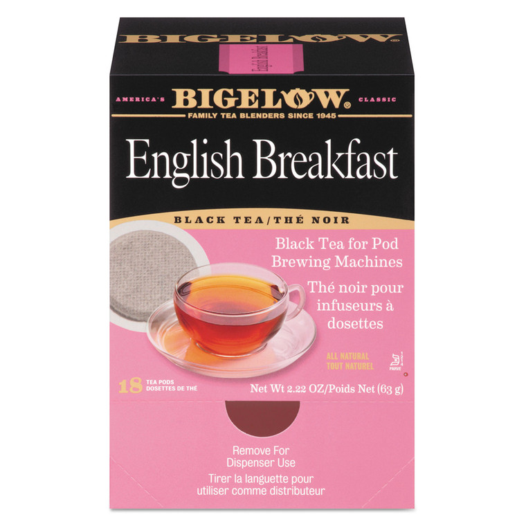 English Breakfast Tea Pods, 1.90 Oz, 18/box - BTC009906