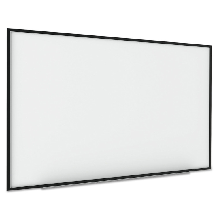 Interactive Magnetic Dry Erase Board, 90 X 52 7/10 X 4 1/5, White/black Frame - BVCBI1591720