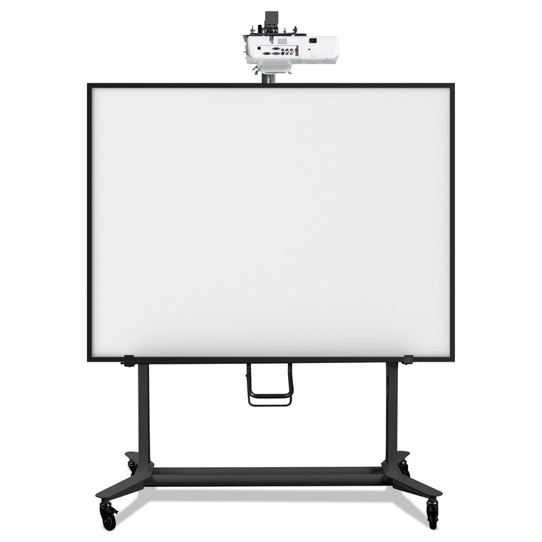 Interactive Board Mobile Stand With Projector Arm, 76w X 26d X 80h, Black - BVCBI350420