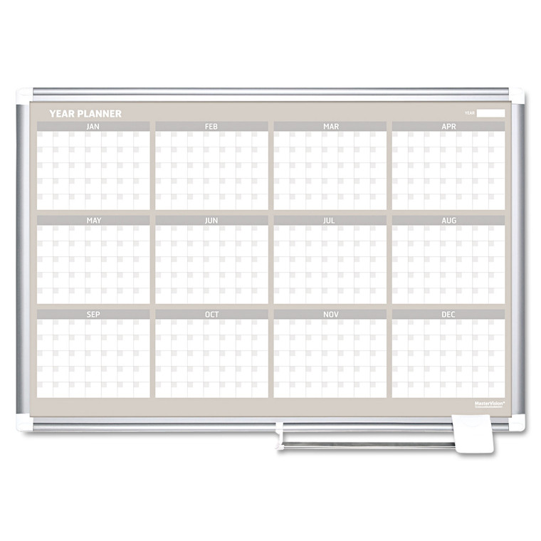 12 Month Planner, 48x36, Aluminum Frame - BVCGA05106830