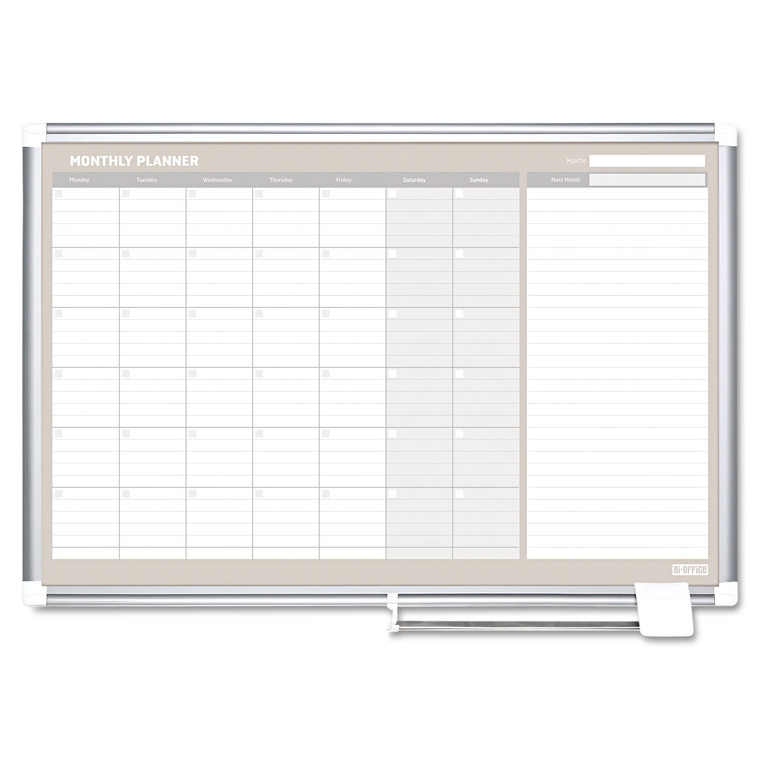 Monthly Planner, 48x36, Silver Frame - BVCGA0597830