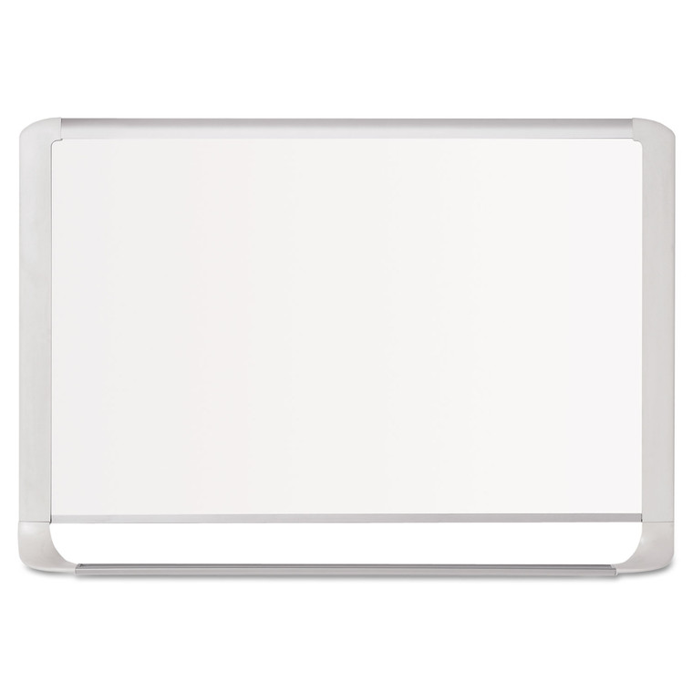 Lacquered Steel Magnetic Dry Erase Board, 48 X 96, Silver/white - BVCMVI210205