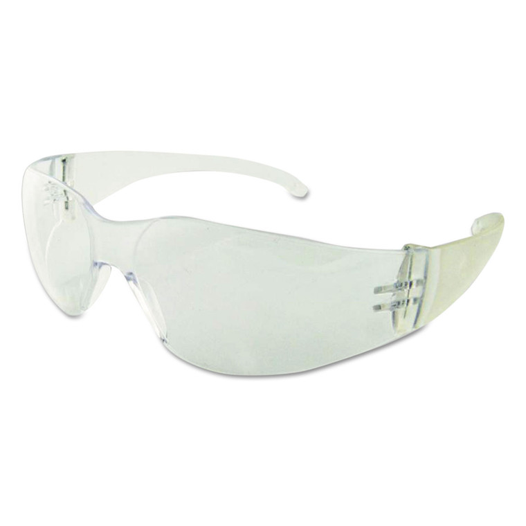 Safety Glasses, Clear Frame/clear Lens, Polycarbonate, Dozen - BWK00021