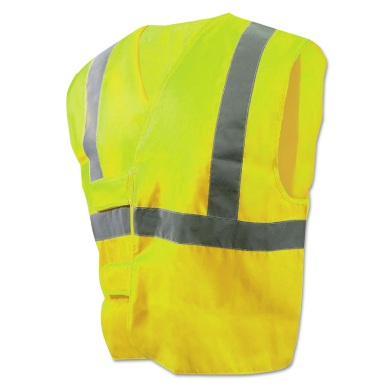 Class 2 Safety Vests, Lime Green/silver, Standard - BWK00036