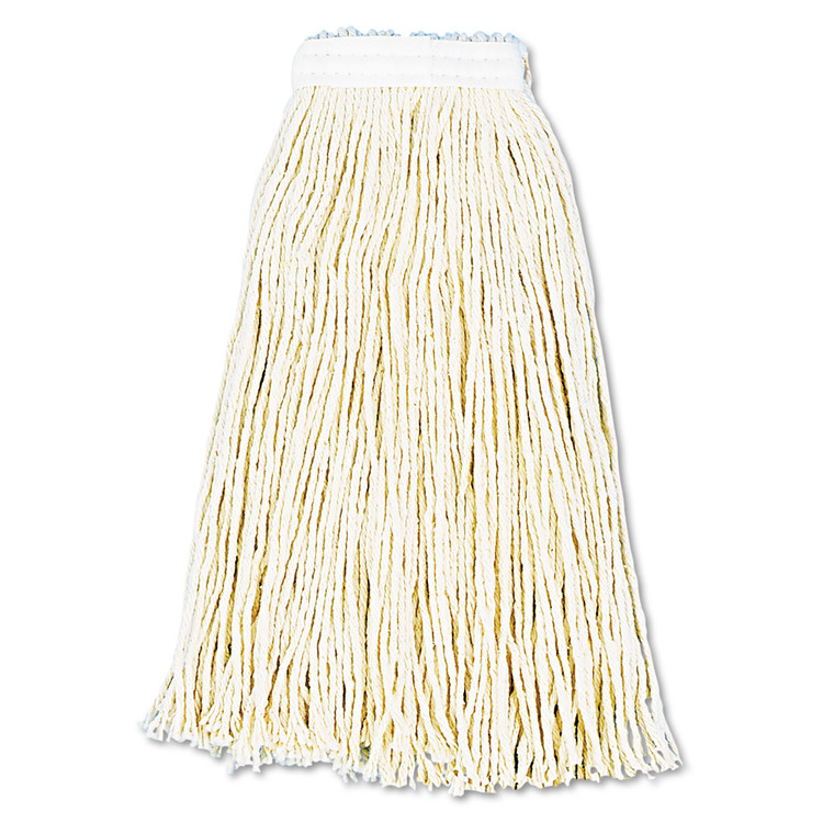 Premium Cut-End Wet Mop Heads, Cotton, 16oz, White, 12/carton - BWK216CCT