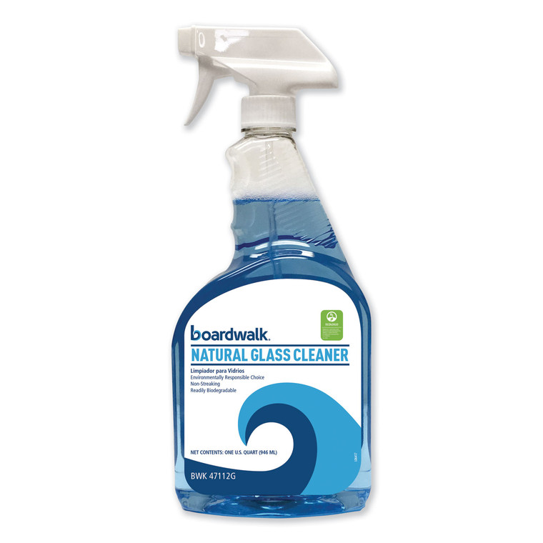 Natural Glass Cleaner, 32 Oz Trigger Spray Bottle, 12/carton - BWK47112G