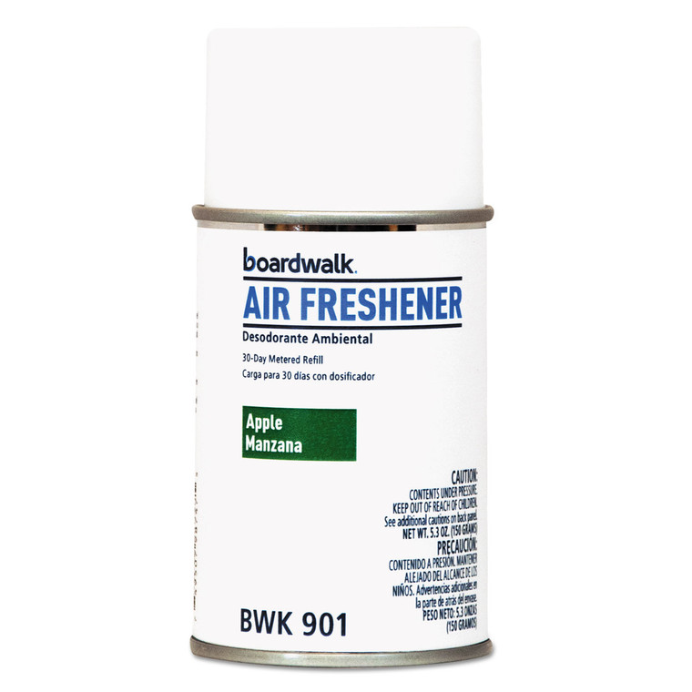 Metered Air Freshener Refill, Apple Harvest, 5.3 Oz Aerosol Spray, 12/carton - BWK901