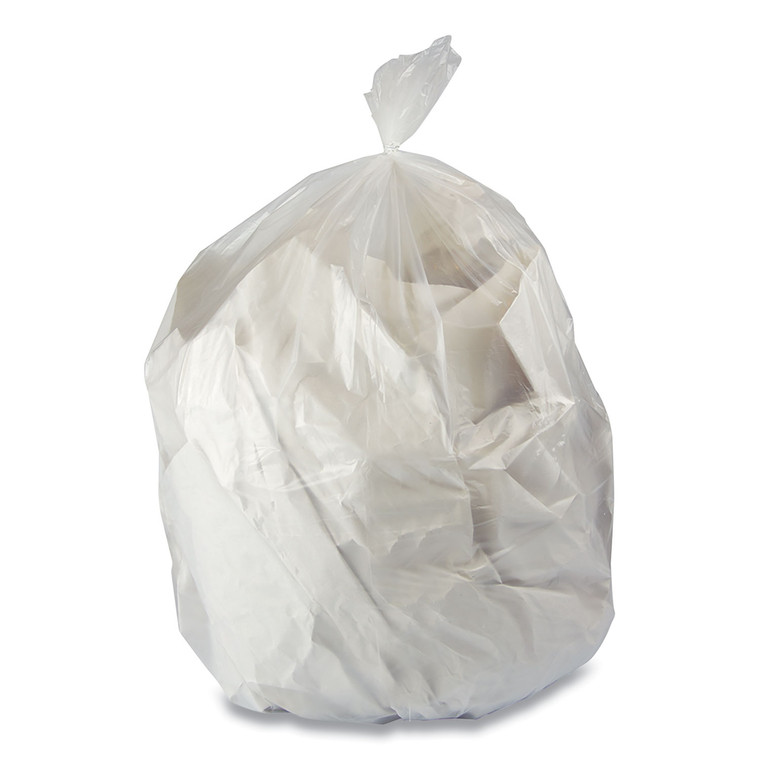 Industrial Drum Liners Rolls, 60 Gal, 2.5 Mil, 38 X 65, Clear, 1 Roll 50 Bags - BWKD3865
