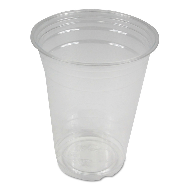 Clear Plastic Cold Cups, 16 Oz, Pet, 20 Cups/sleeve, 50 Sleeves/carton - BWKPET16