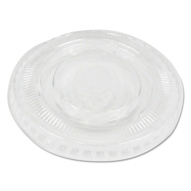 Souffle/portion Cup Lids, Fits 2 Oz Portion Cups, Clear, 2,500/carton - BWKPRTLID2