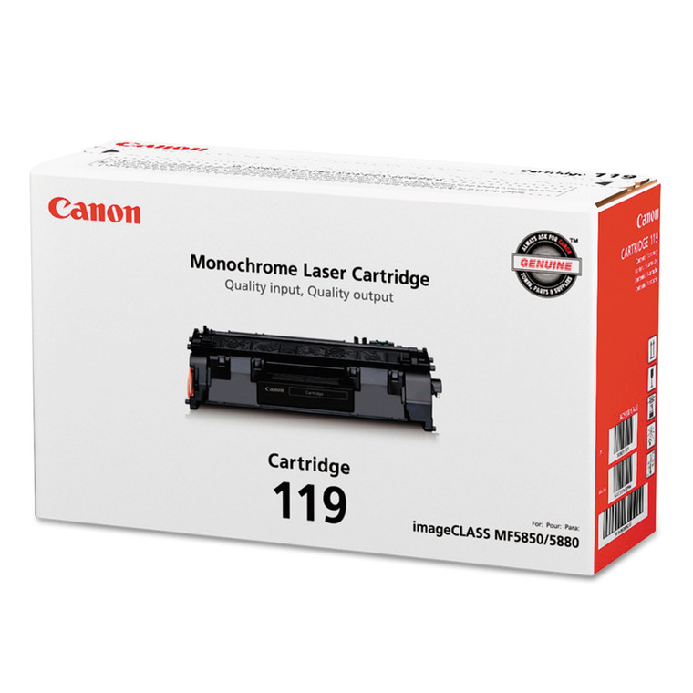 3479b001 (crg-119) Toner, 2,100 Page-Yield, Black - CNM3479B001