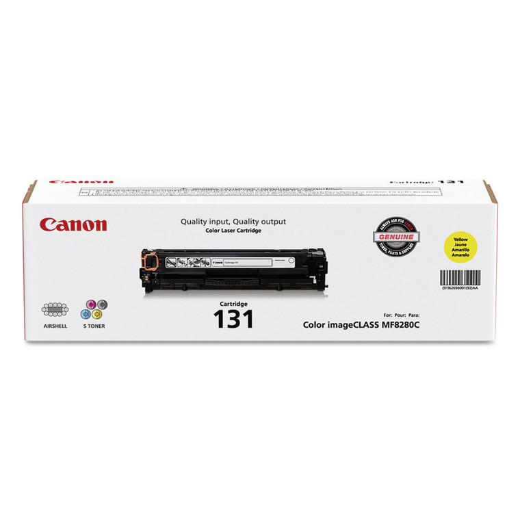 6269b001 (crg-131) Toner, 1,500 Page-Yield, Yellow - CNM6269B001