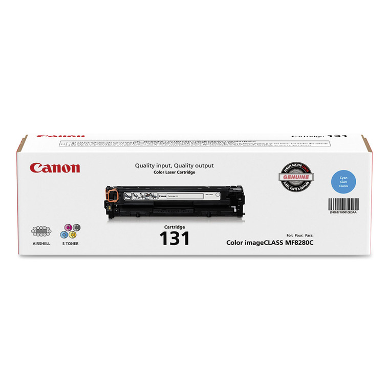 6271b001 (crg-131) Toner, 1,500 Page-Yield, Cyan - CNM6271B001