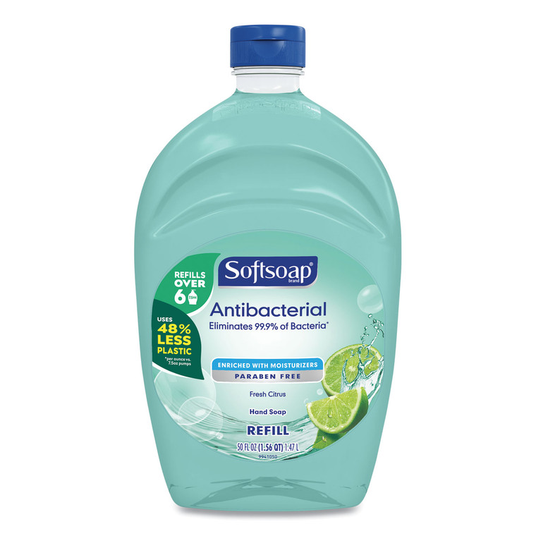 Antibacterial Liquid Hand Soap Refills, Fresh, Green, 50 Oz - CPC45991EA