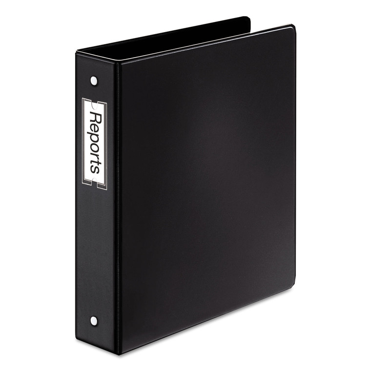 Premier Easy Open Locking Round Ring Binder, 3 Rings, 1.5" Capacity, 11 X 8.5, Black - CRD18822