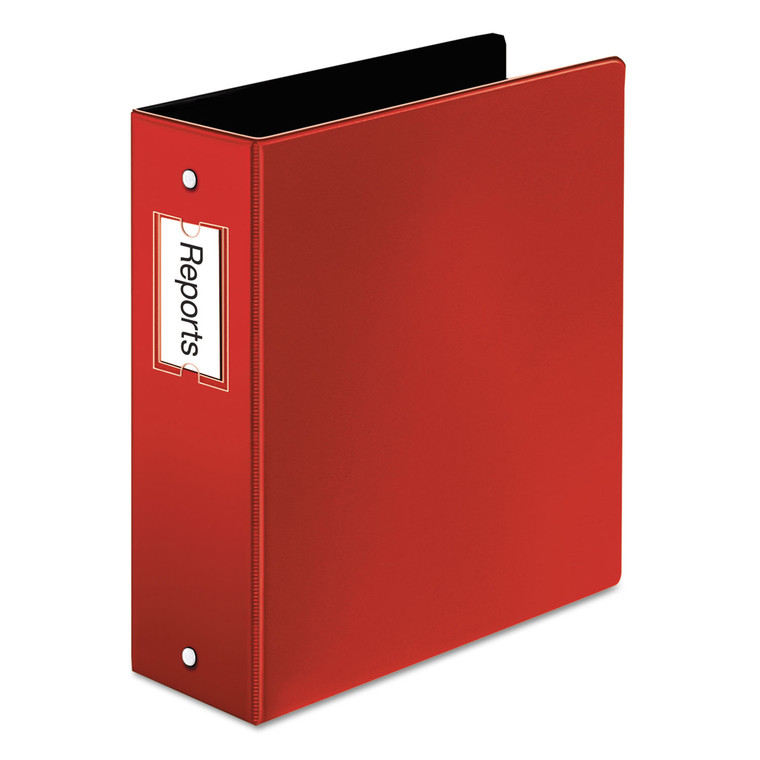 Premier Easy Open Locking Round Ring Binder, 3 Rings, 3" Capacity, 11 X 8.5, Red - CRD18848