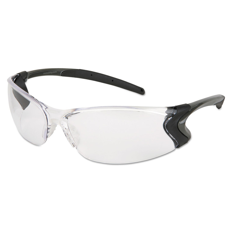 Backdraft Glasses, Clear Frame, Hard Coat Clear Lens - CRWBD110P