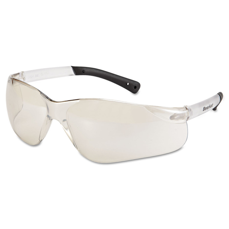 Bearkat Safety Glasses, Frost Frame, Clear Mirror Lens - CRWBK119