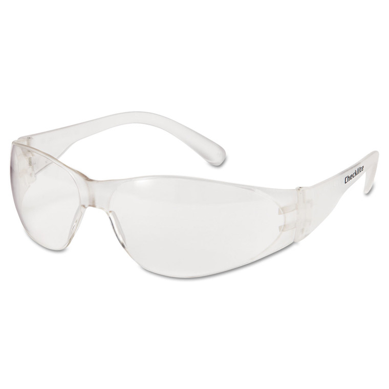 Checklite Safety Glasses, Clear Frame, Clear Lens - CRWCL010