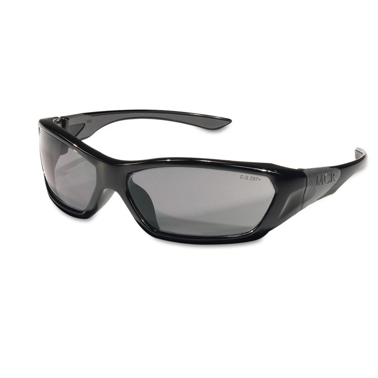 Forceflex Safety Glasses, Black Frame, Gray Lens - CRWFF122
