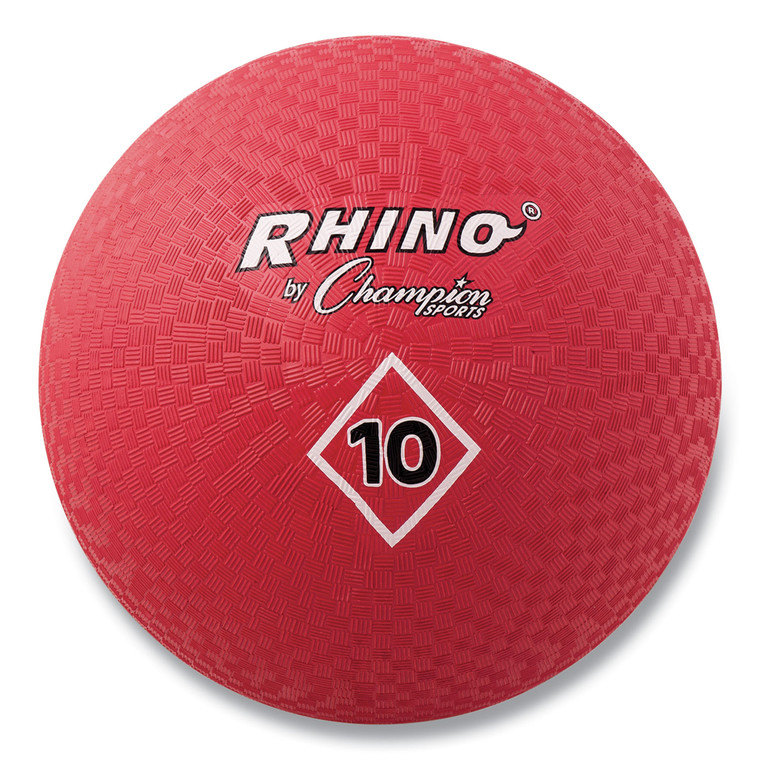 Playground Ball, 10" Diameter, Red - CSIPG10