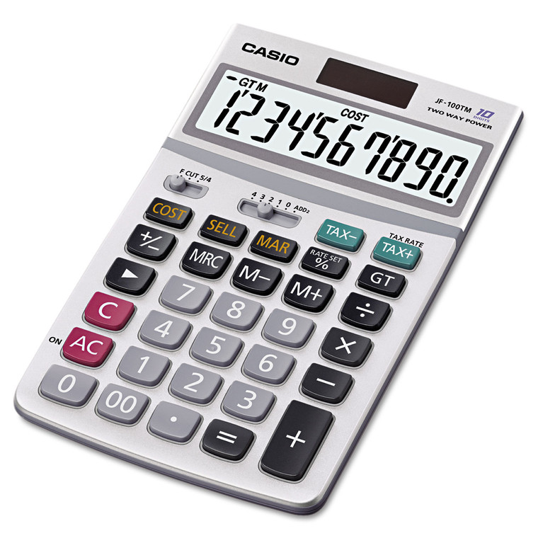 Jf100ms Desktop Calculator, 10-Digit Lcd - CSOJF100BM