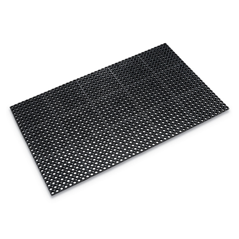 Safewalk Heavy-Duty Anti-Fatigue Drainage Mat, General Purpose, 36 X 60, Black - CWNWSTF35BK