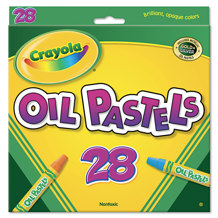 Oil Pastels, 28 Assorted Colors, 28/pack - CYO524628